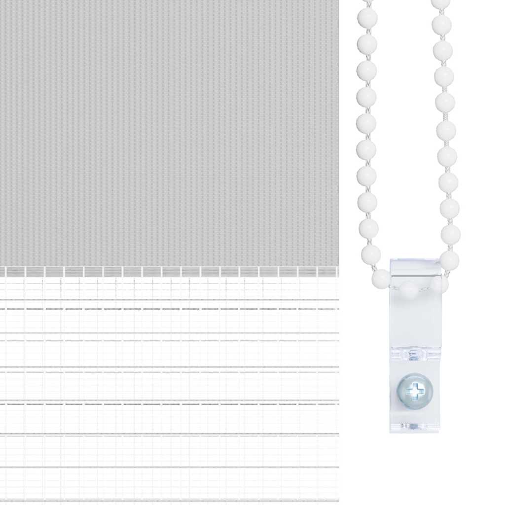 zebragardin lysegrå 65x200 cm stofbredde 60,9 cm polyester