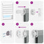 zebragardin lysegrå 85x230 cm stofbredde 80,9 cm polyester