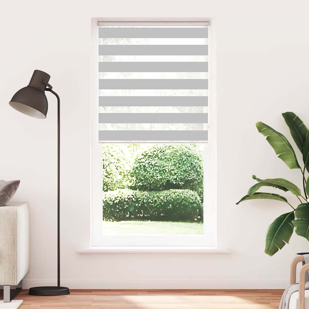 zebragardin lysegrå 115x230 cm stofbredde 110,9 cm polyester