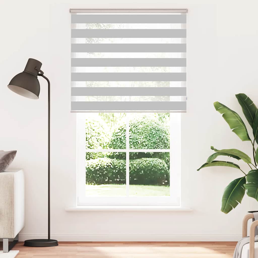 zebragardin lysegrå 120x230 cm stofbredde 115,9 cm polyester