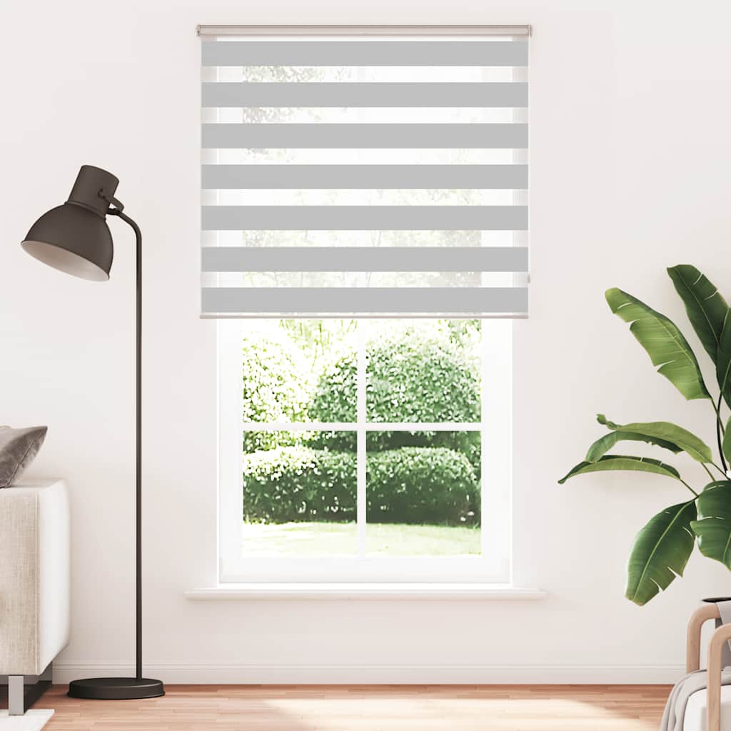 zebragardin lysegrå 130x230 cm stofbredde 125,9 cm polyester