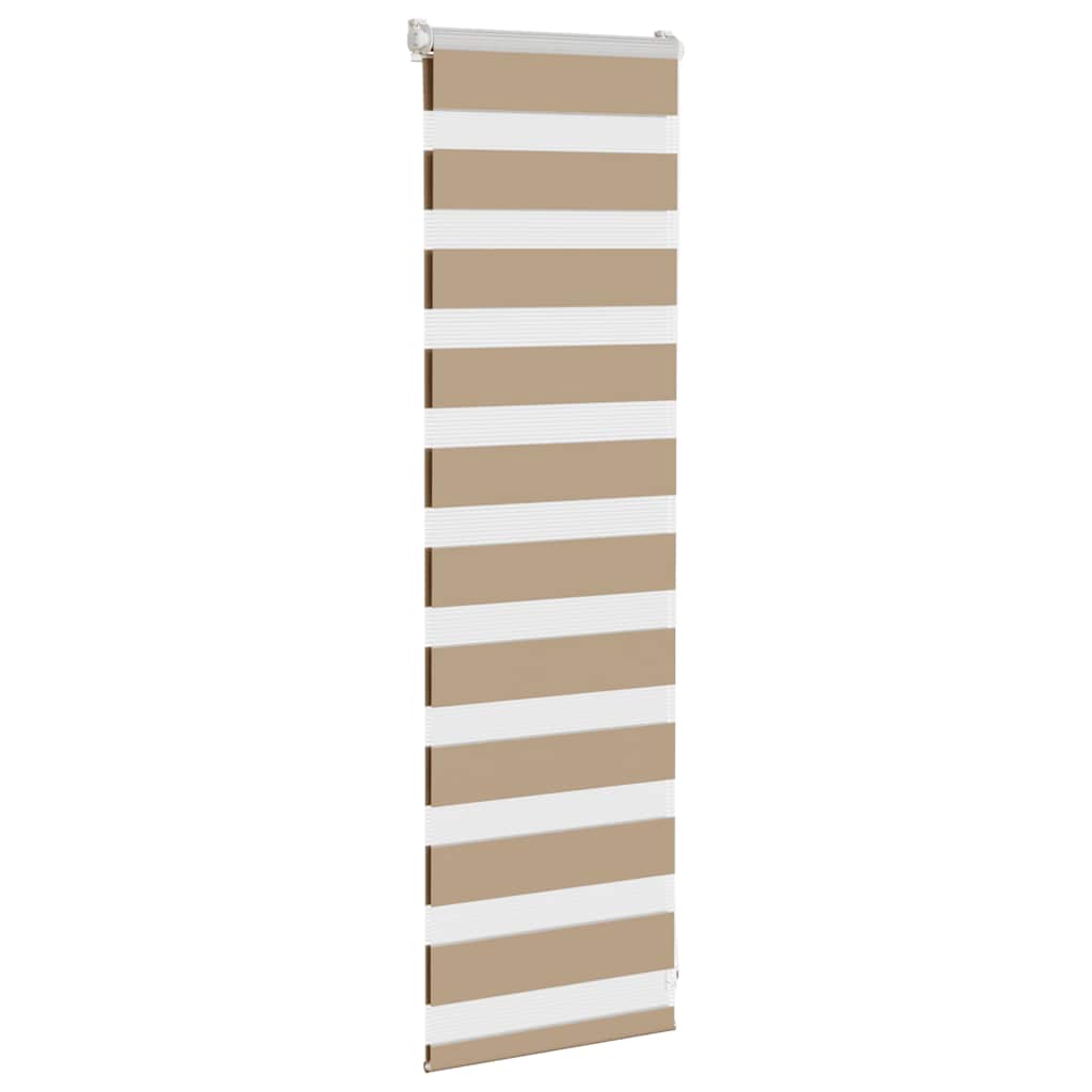 zebragardin sandbrun 40x100 cm stofbredde 35,9 cm polyester