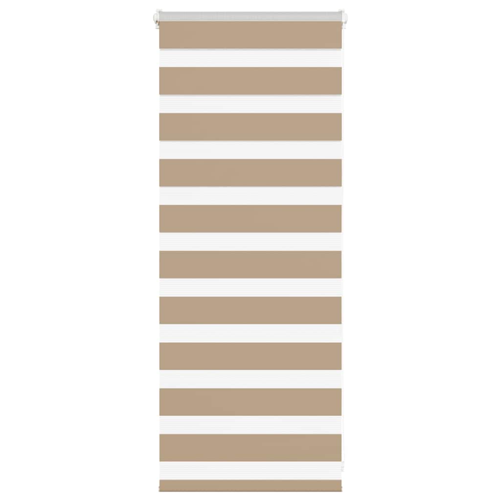 zebragardin sandbrun 65x100 cm stofbredde 60,9 cm polyester
