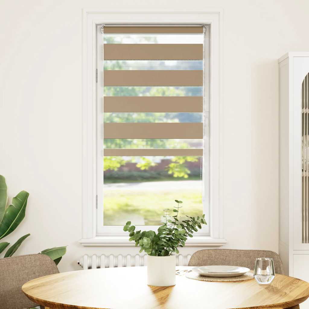 zebragardin sandbrun 65x100 cm stofbredde 60,9 cm polyester