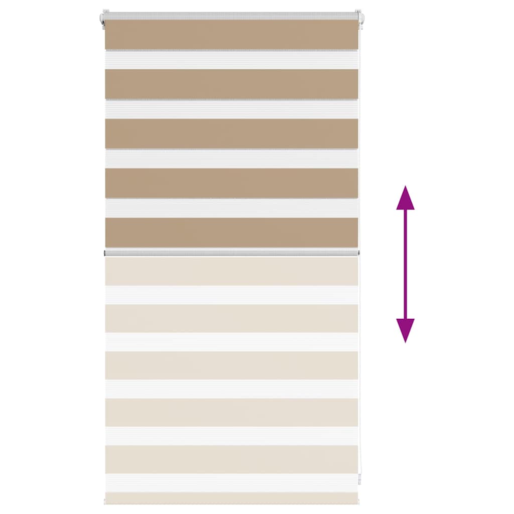 zebragardin sandbrun 70x100 cm stofbredde 65,9 cm polyester