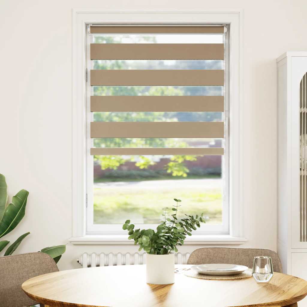 zebragardin sandbrun 80x100 cm stofbredde 75,9 cm polyester