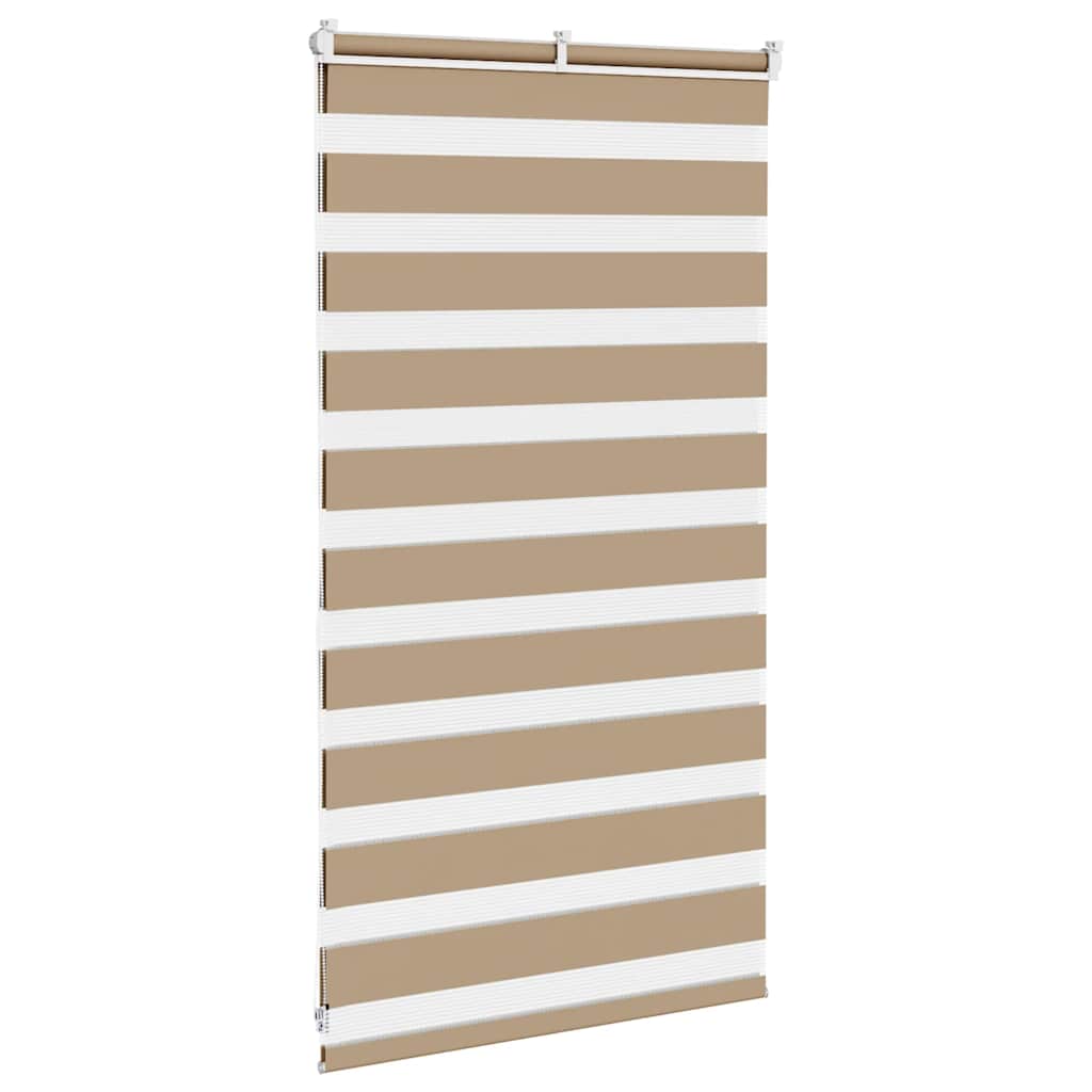 zebragardin sandbrun 90x100 cm stofbredde 85,9 cm polyester