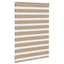 zebragardin sandbrun 95x100 cm stofbredde 90,9 cm polyester