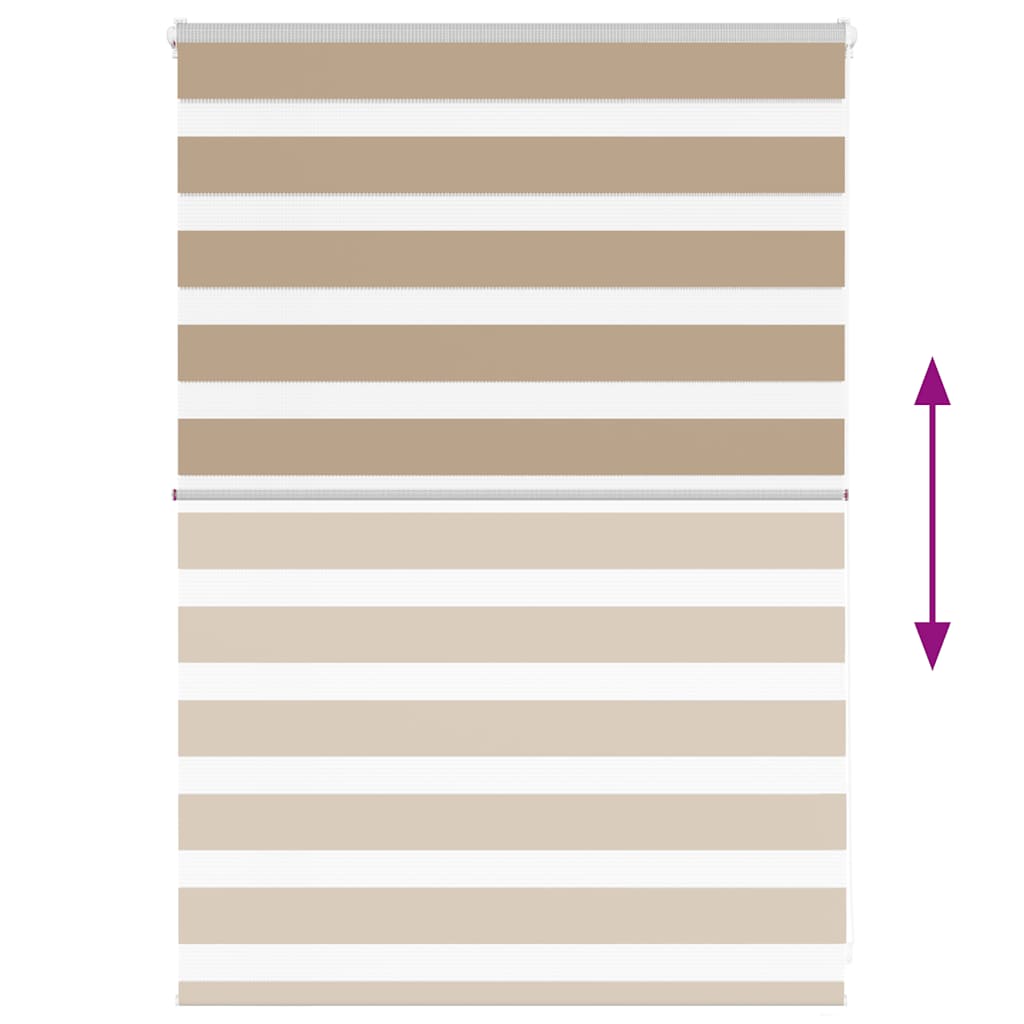 zebragardin sandbrun 100x100 cm stofbredde 95,9 cm polyester