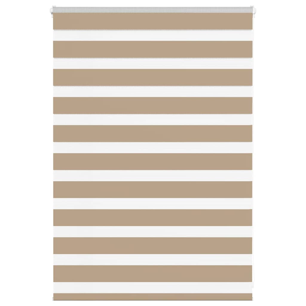 zebragardin sandbrun 115x100 cm stofbredde 110,9 cm polyester
