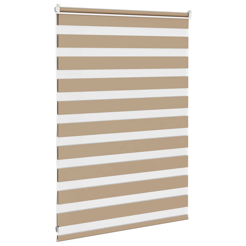 zebragardin sandbrun 115x100 cm stofbredde 110,9 cm polyester