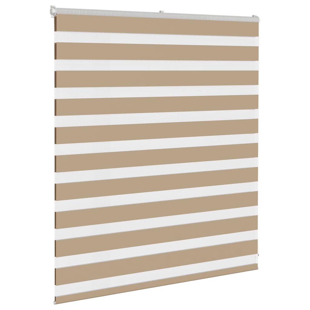 zebragardin sandbrun 125x100 cm stofbredde 120,9 cm polyester