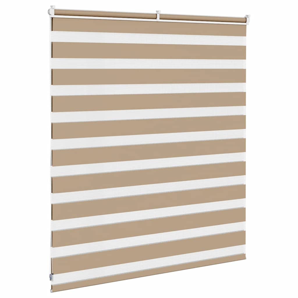 zebragardin sandbrun 130x100 cm stofbredde 125,9 cm polyester
