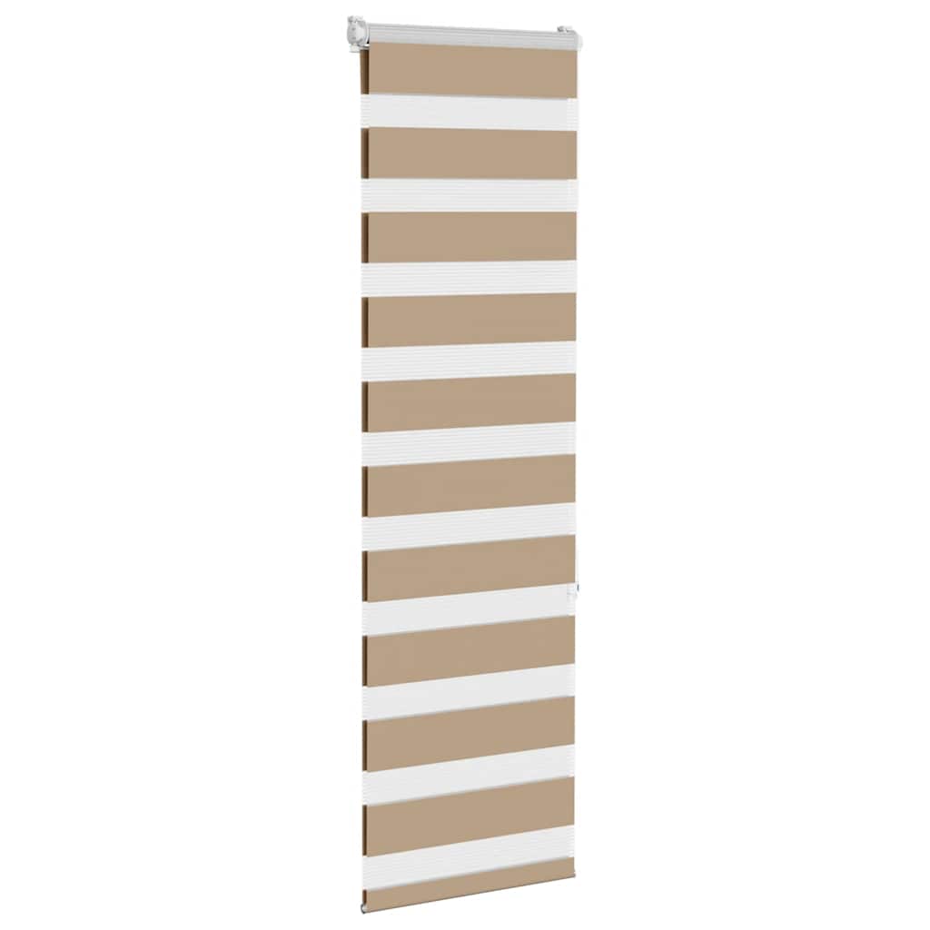 zebragardin sandbrun 45x150 cm stofbredde 40,9 cm polyester