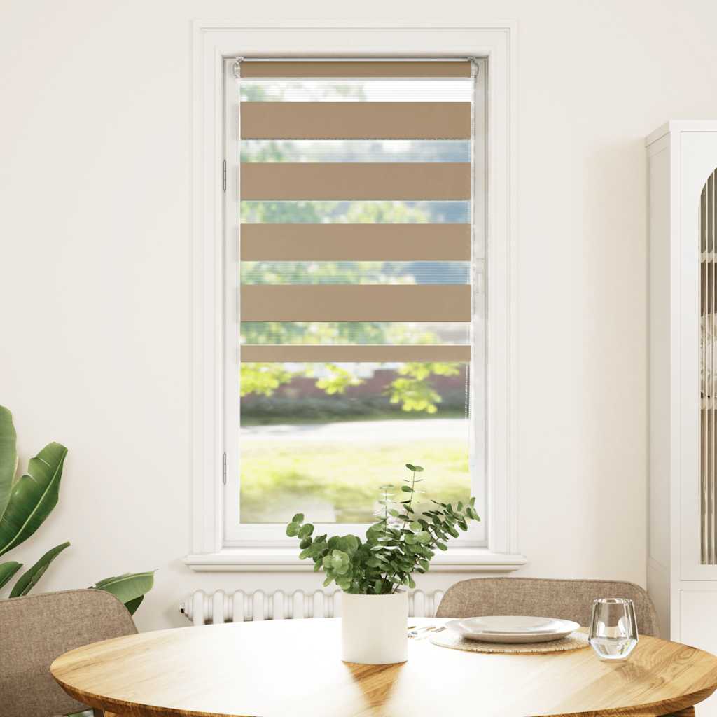 zebragardin sandbrun 55x150 cm stofbredde 50,9 cm polyester