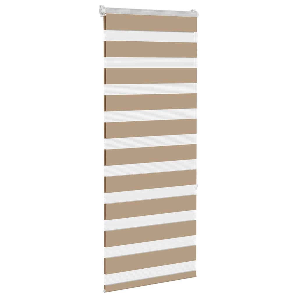 zebragardin sandbrun 55x150 cm stofbredde 50,9 cm polyester