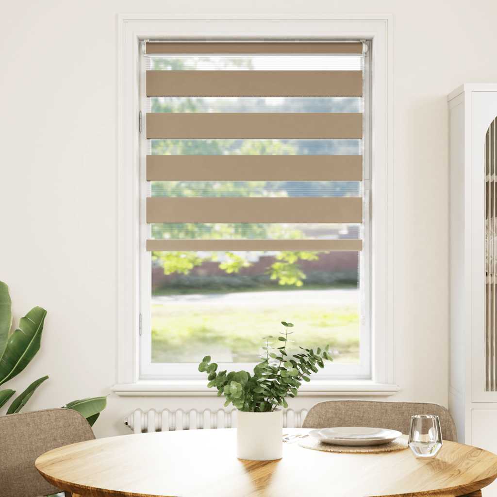 zebragardin sandbrun 70x150 cm stofbredde 65,9 cm polyester