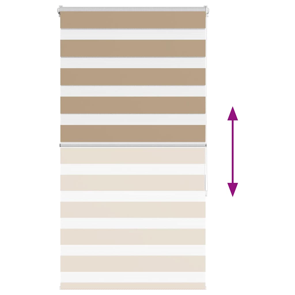 zebragardin sandbrun 70x150 cm stofbredde 65,9 cm polyester