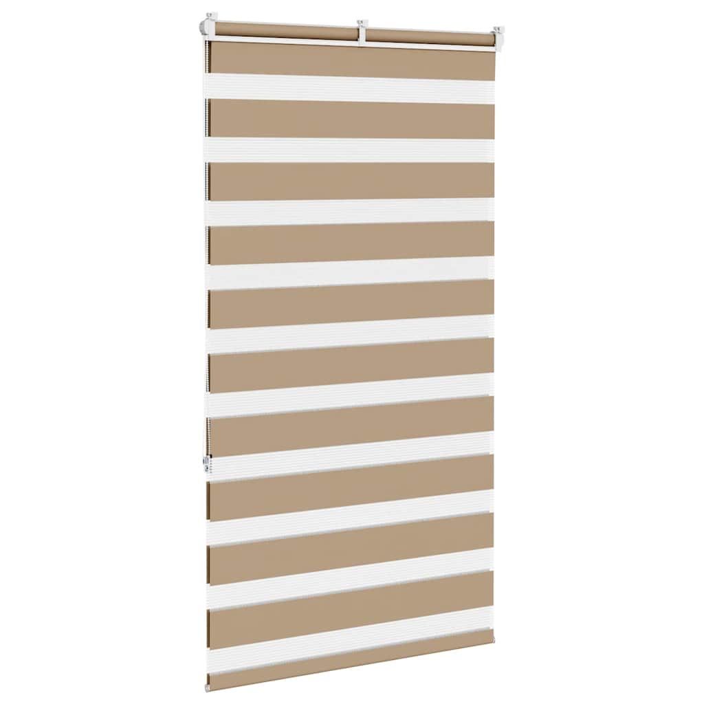 zebragardin sandbrun 75x150 cm stofbredde 70,9 cm polyester