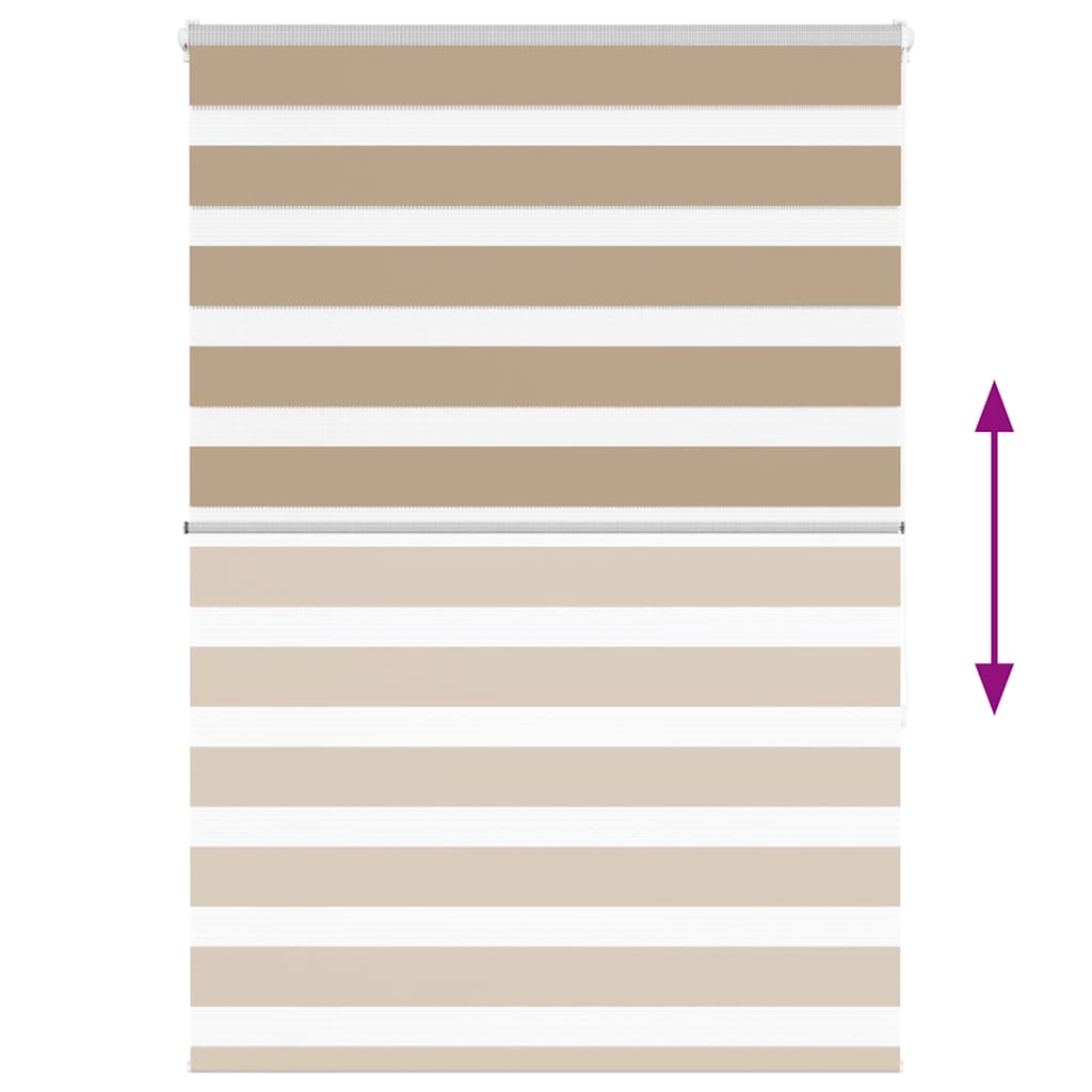 zebragardin sandbrun 110x150 cm stofbredde 105,9 cm polyester