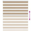 zebragardin sandbrun 120x150 cm stofbredde 115,9 cm polyester