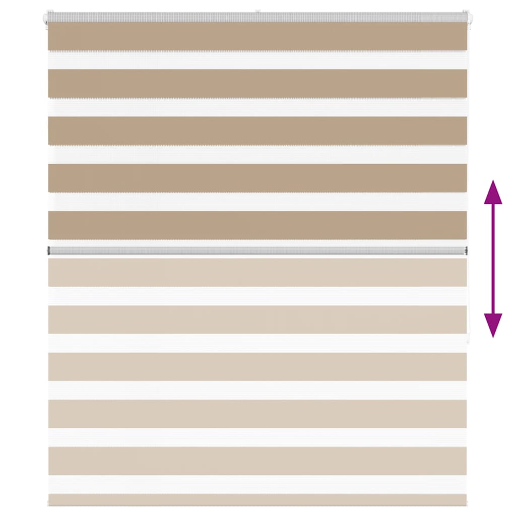 zebragardin sandbrun 130x150 cm stofbredde 125,9 cm polyester