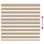zebragardin sandbrun 160x150 cm stofbredde 155,9 cm polyester