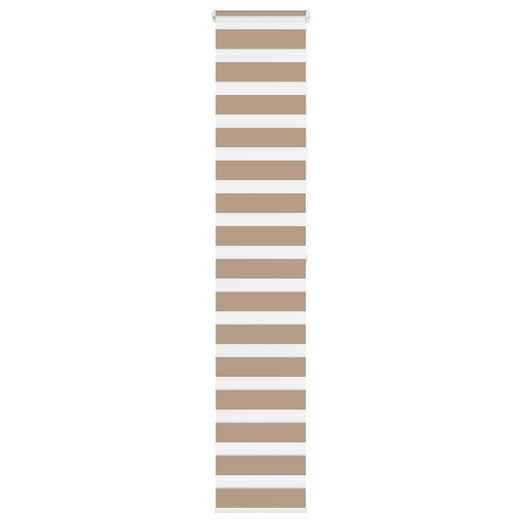 zebragardin sandbrun 40x200 cm stofbredde 35,9 cm polyester