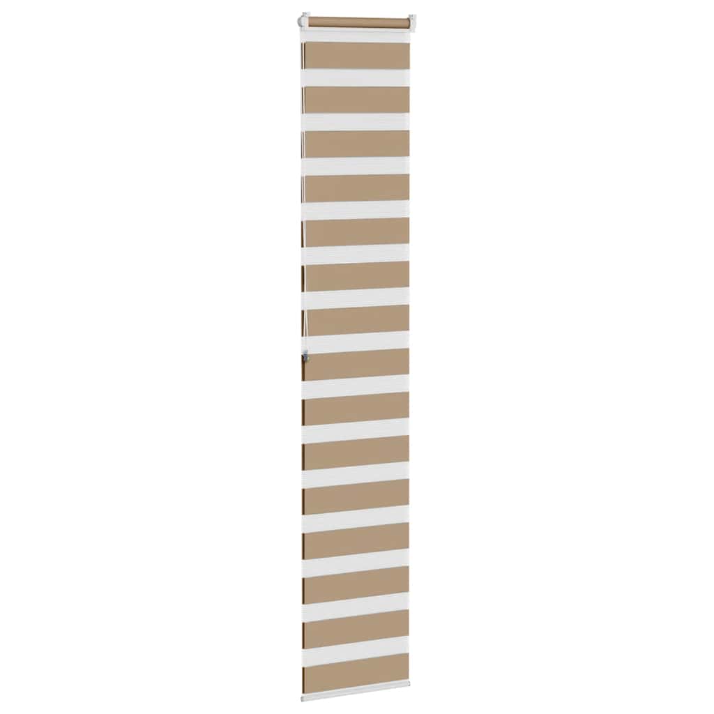 zebragardin sandbrun 40x200 cm stofbredde 35,9 cm polyester