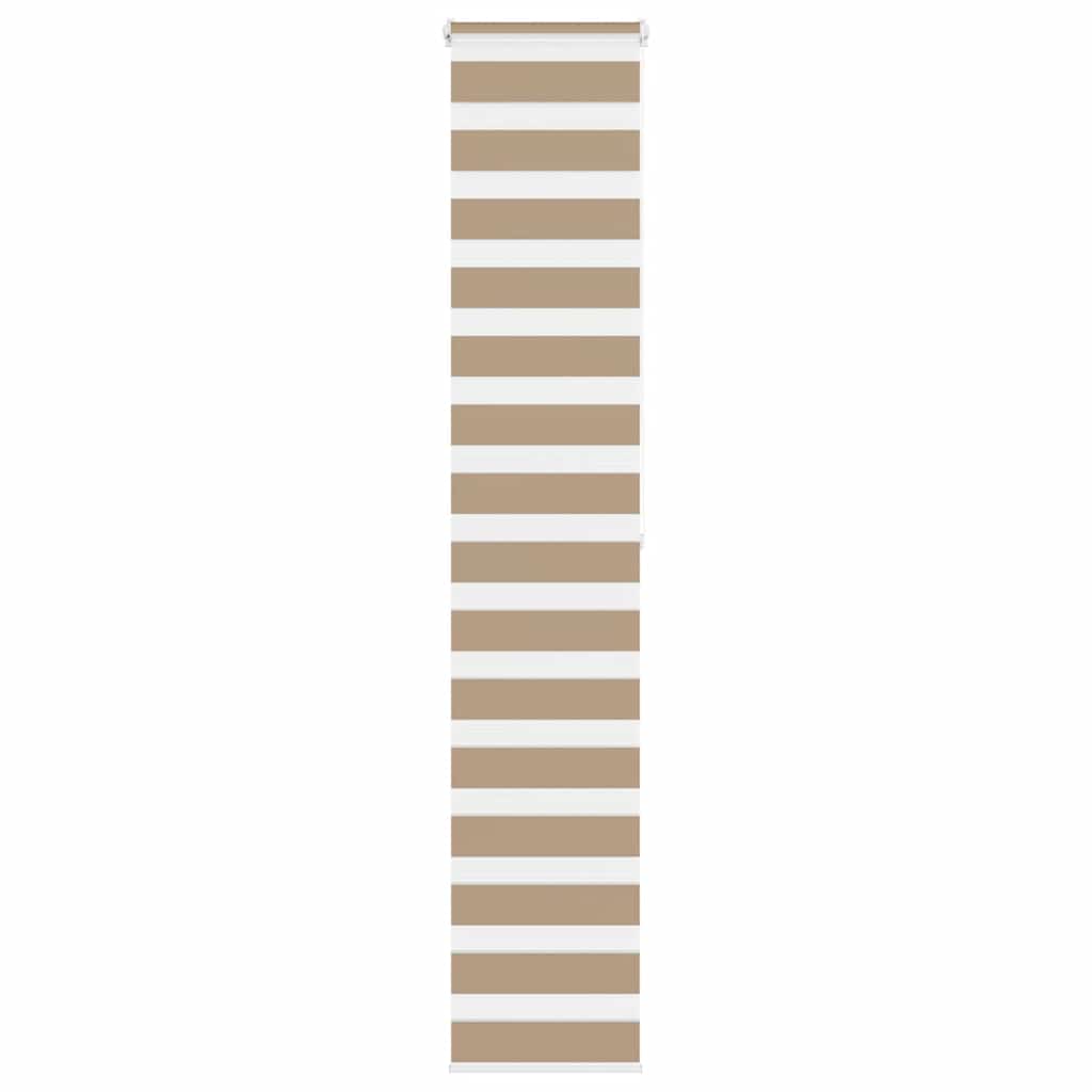 zebragardin sandbrun 45x200 cm stofbredde 40,9 cm polyester