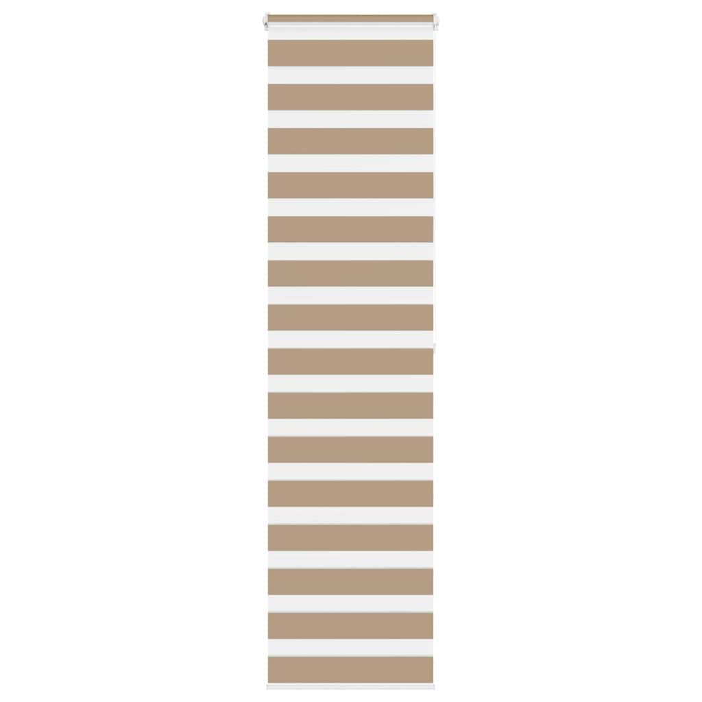 zebragardin sandbrun 55x200 cm stofbredde 50,9 cm polyester