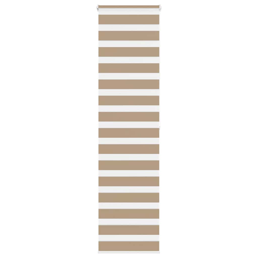 zebragardin sandbrun 60x200 cm stofbredde 55,9 cm polyester