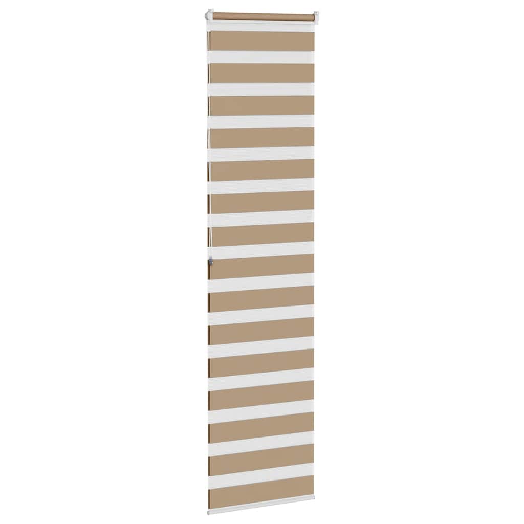 zebragardin sandbrun 60x200 cm stofbredde 55,9 cm polyester