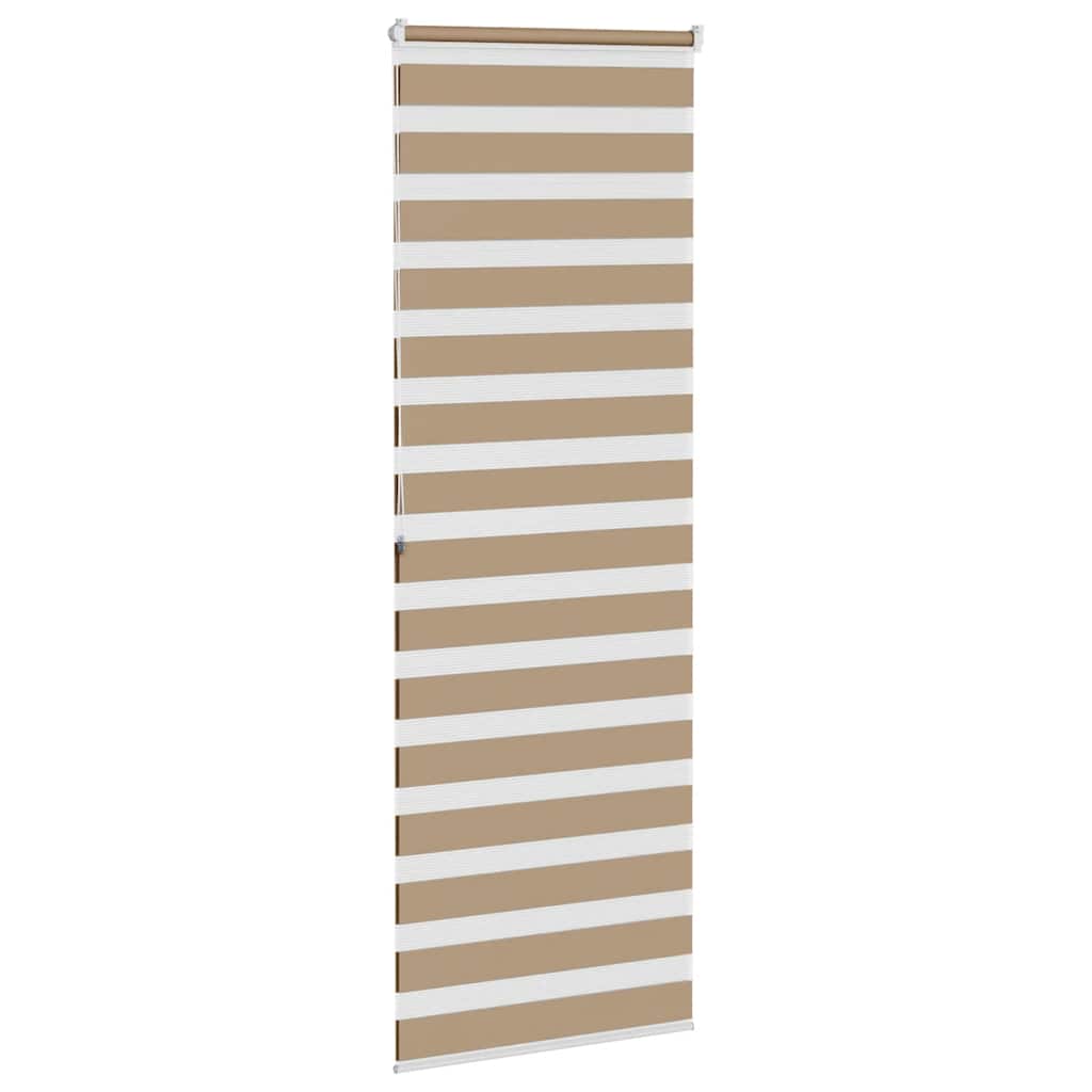 zebragardin sandbrun 70x200 cm stofbredde 65,9 cm polyester