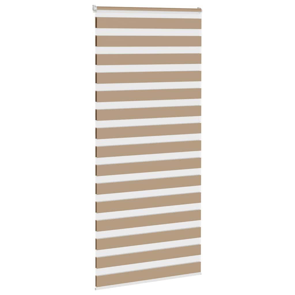 zebragardin sandbrun 110x200 cm stofbredde 105,9 cm polyester
