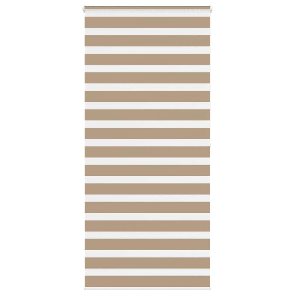 zebragardin sandbrun 115x200 cm stofbredde 110,9 cm polyester