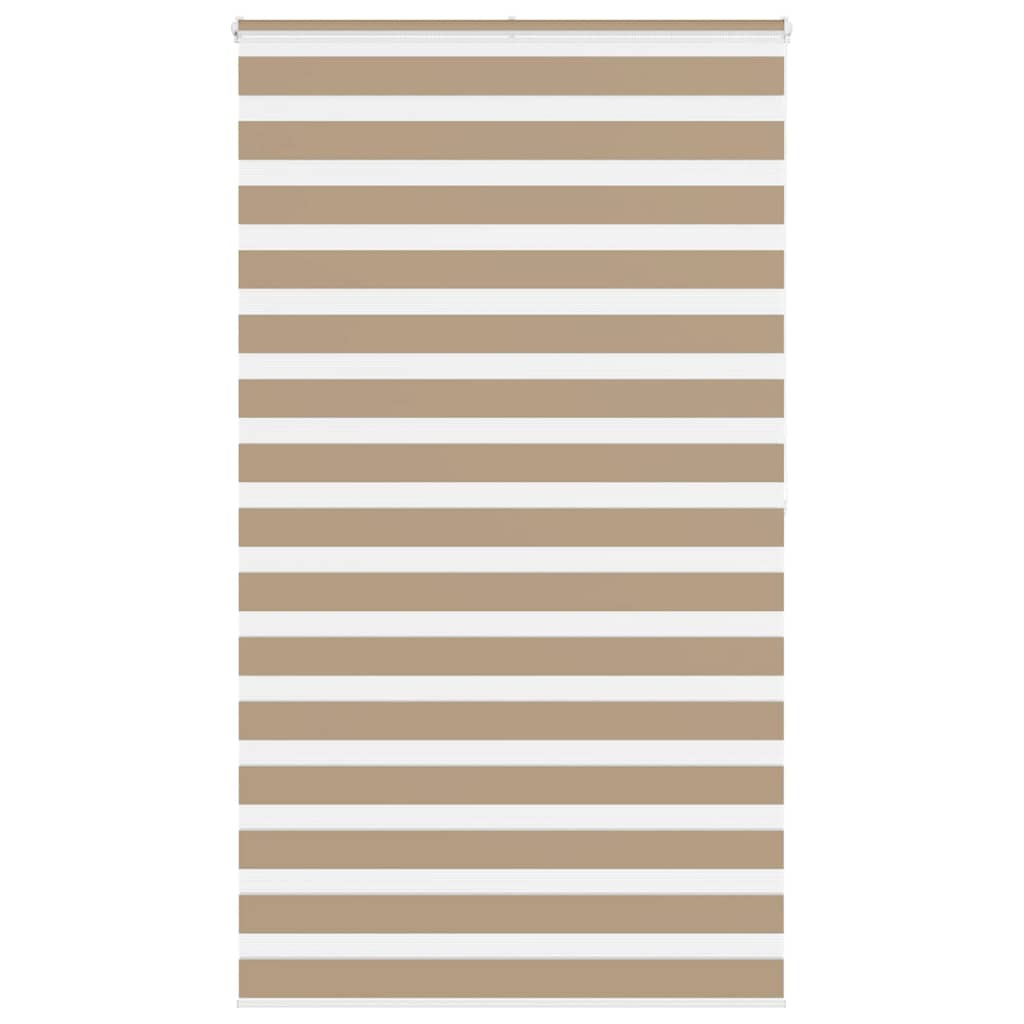 zebragardin sandbrun 130x200 cm stofbredde 125,9 cm polyester