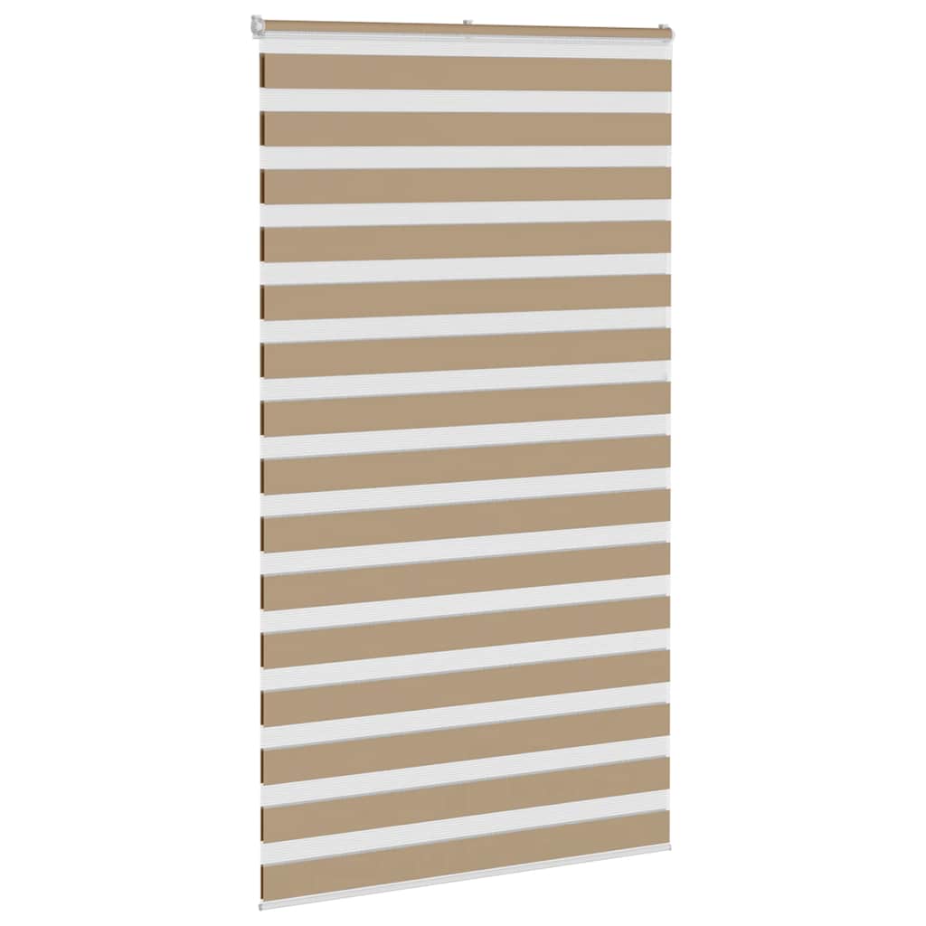 zebragardin sandbrun 130x200 cm stofbredde 125,9 cm polyester