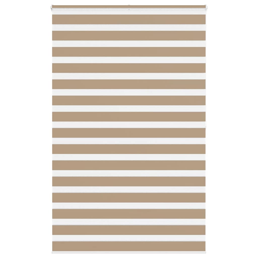 zebragardin sandbrun 140x200 cm stofbredde 135,9 cm polyester
