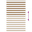 zebragardin sandbrun 140x200 cm stofbredde 135,9 cm polyester