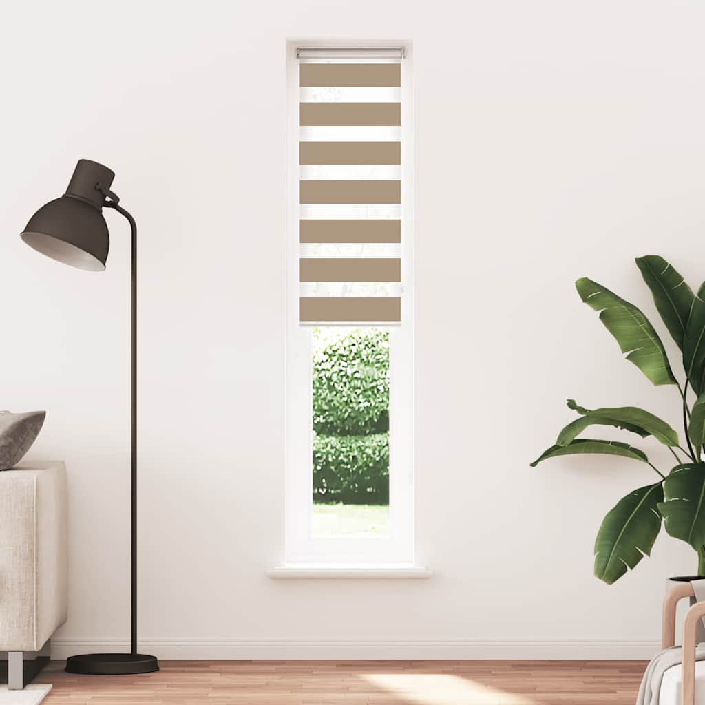 zebragardin sandbrun 50x230 cm stofbredde 45,9 cm polyester