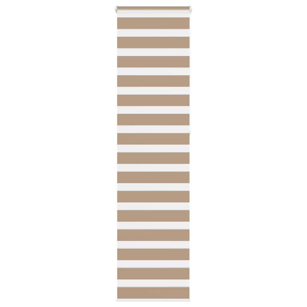 zebragardin sandbrun 60x230 cm stofbredde 55,9 cm polyester