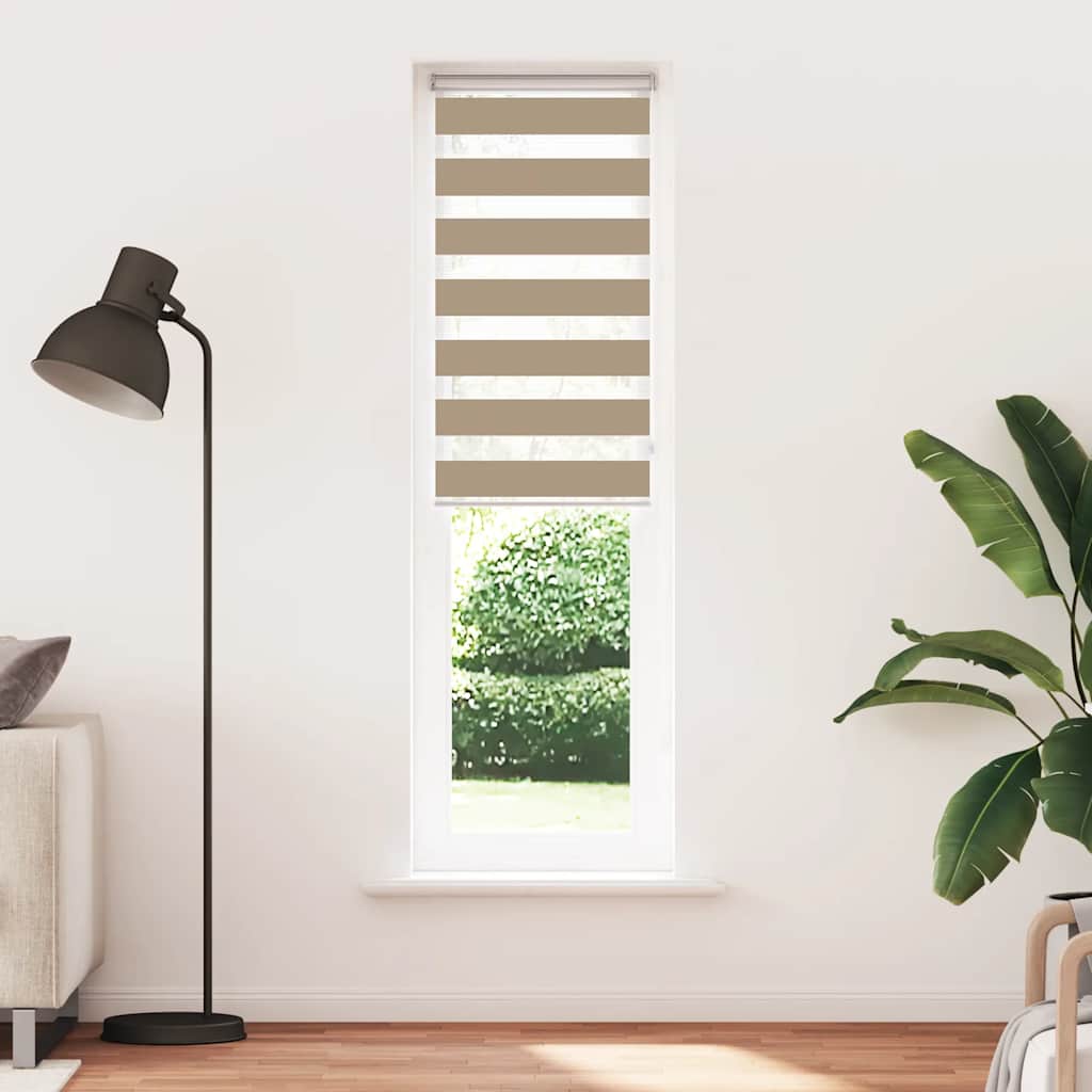 zebragardin sandbrun 60x230 cm stofbredde 55,9 cm polyester