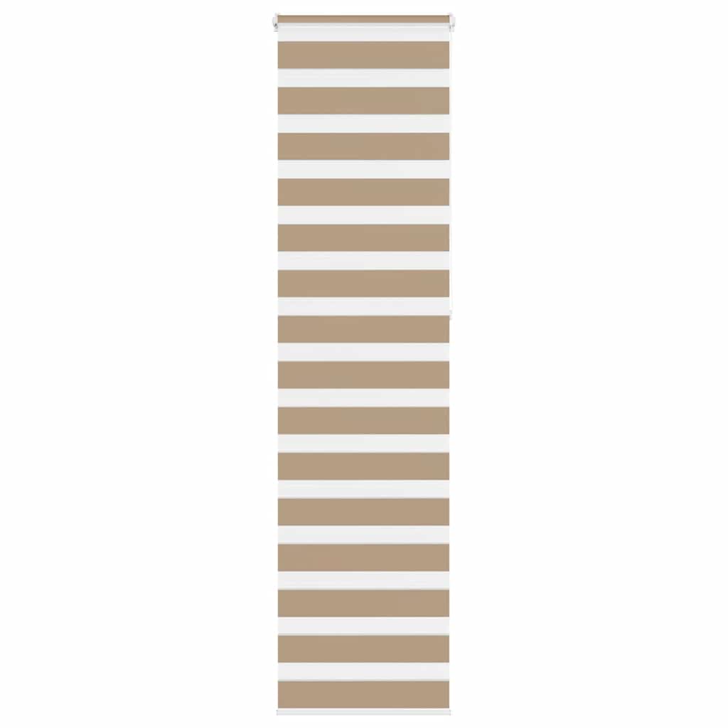 zebragardin sandbrun 65x230 cm stofbredde 60,9 cm polyester