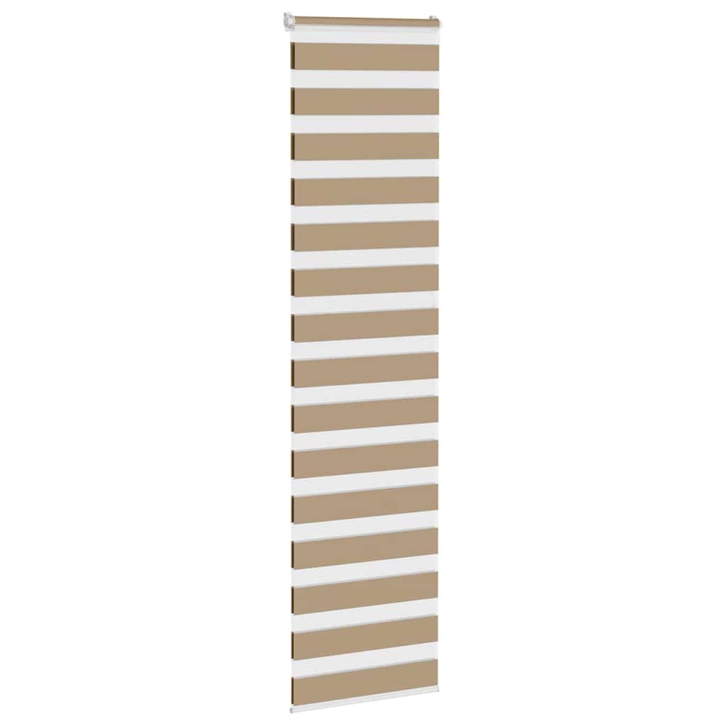 zebragardin sandbrun 65x230 cm stofbredde 60,9 cm polyester