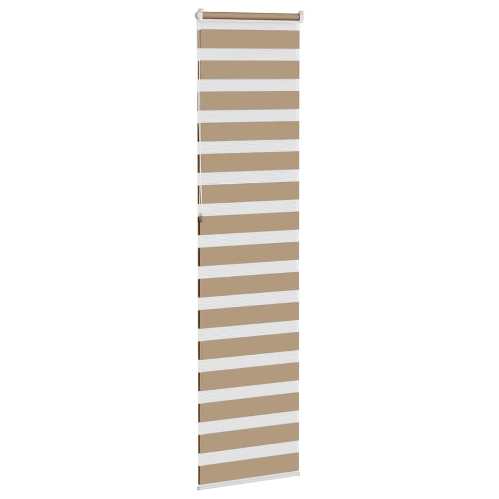 zebragardin sandbrun 65x230 cm stofbredde 60,9 cm polyester
