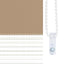 zebragardin sandbrun 65x230 cm stofbredde 60,9 cm polyester