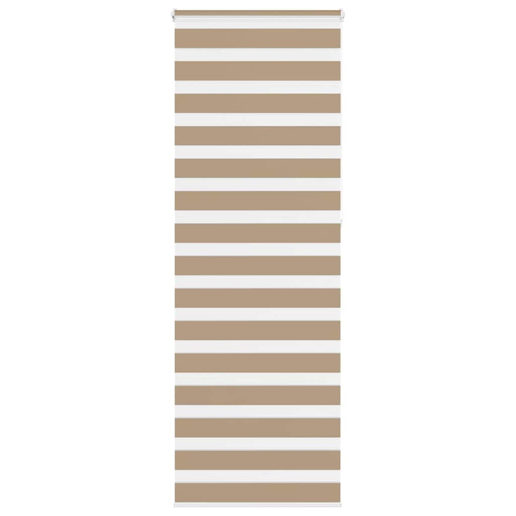 zebragardin sandbrun 80x230 cm stofbredde 75,9 cm polyester