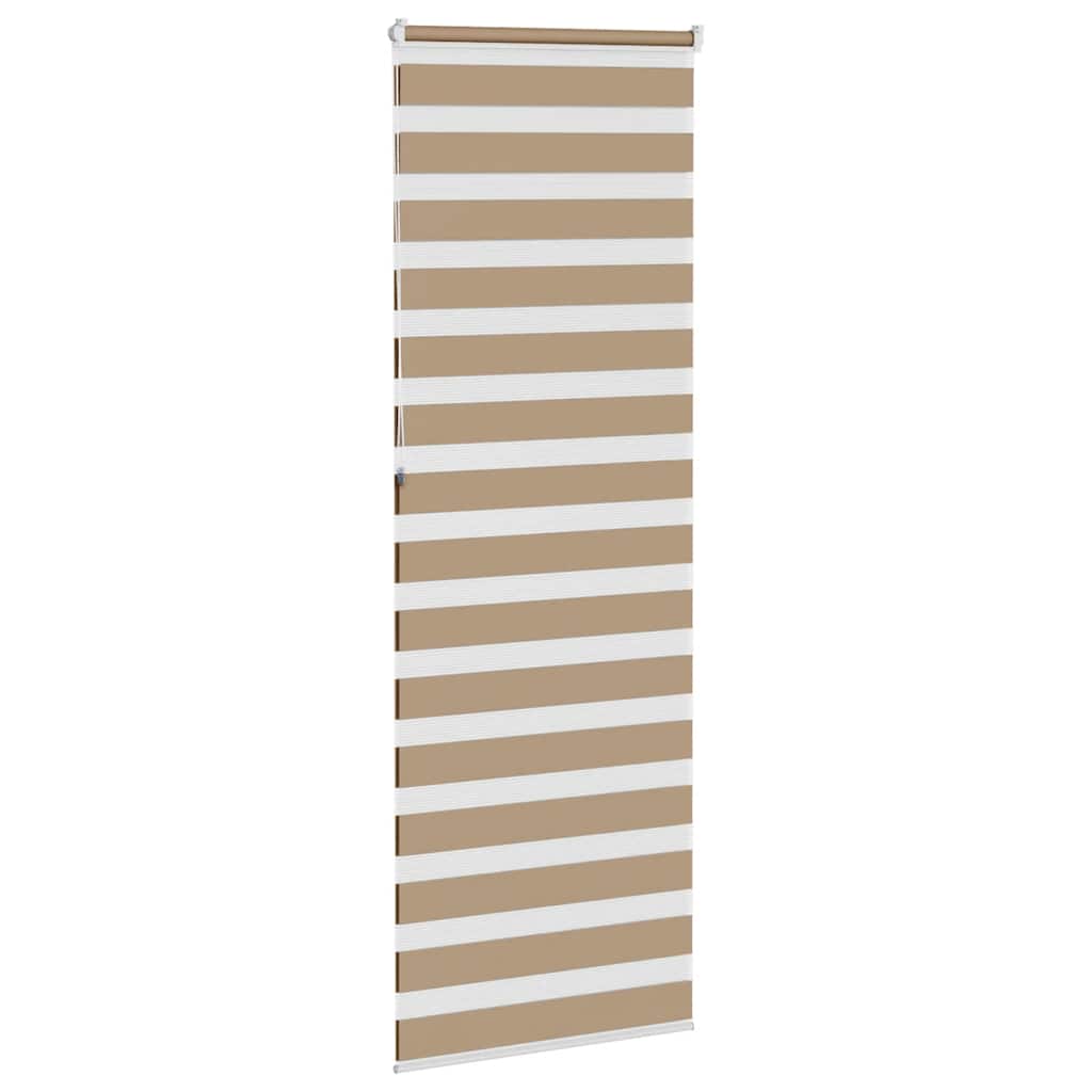 zebragardin sandbrun 80x230 cm stofbredde 75,9 cm polyester