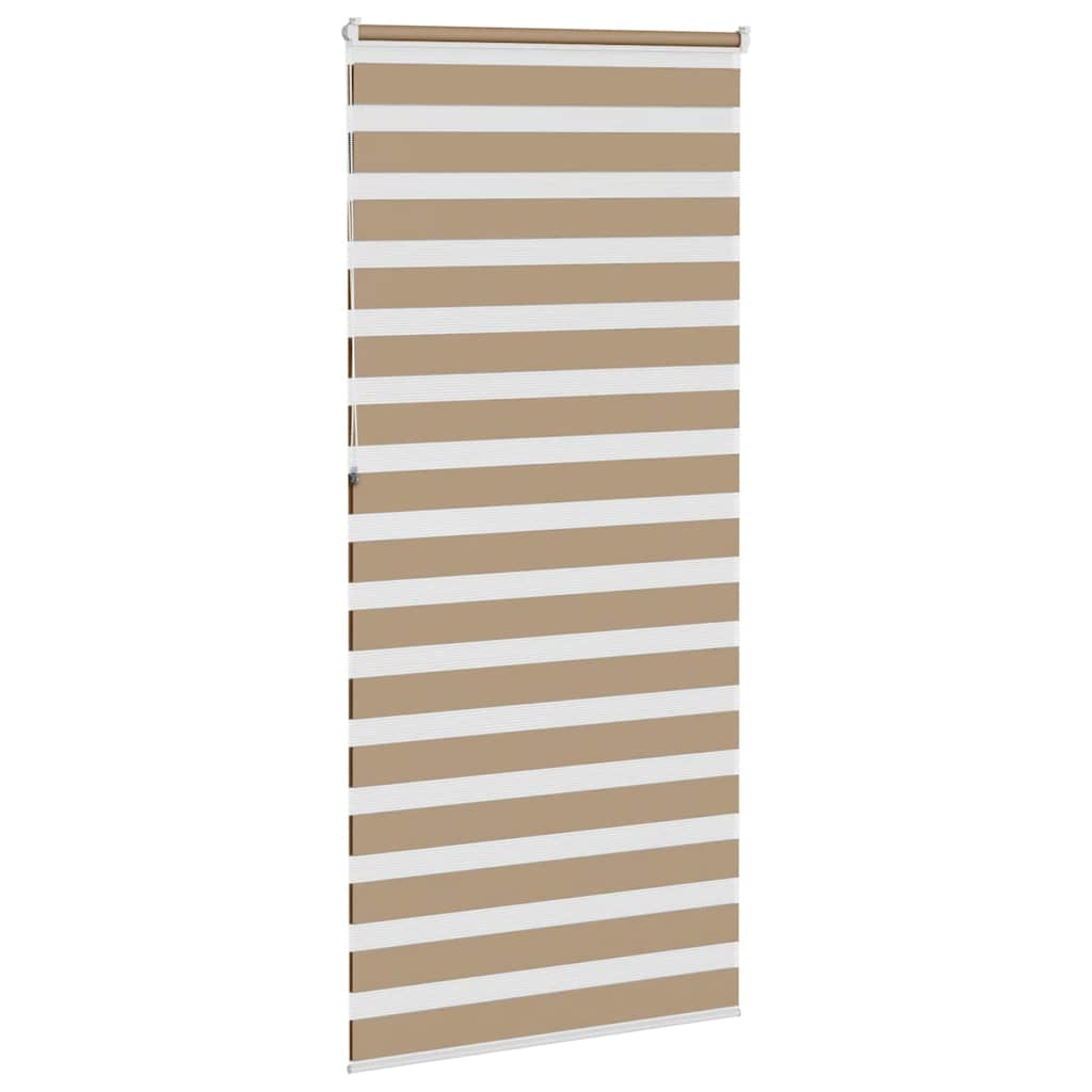 zebragardin sandbrun 95x230 cm stofbredde 90,9 cm polyester
